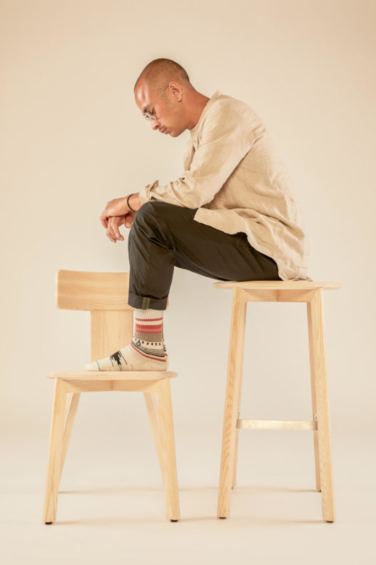 Barhocker und Stuhl der Kofel Kollektion