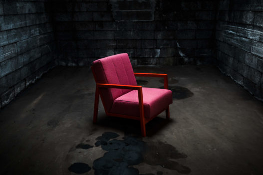 Trewit Fauteuil Karl magenta und rot