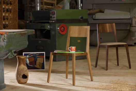 Trewit Esszimmerstuhl Lilly hinten Nuss Ulme