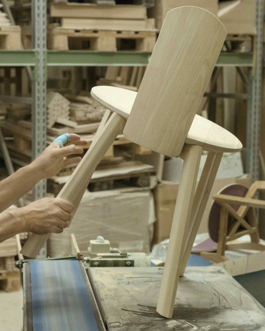 Trewit Stuhl Kofel Produktion in Werkstatt