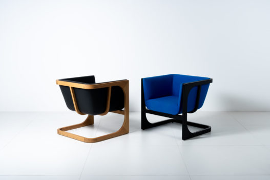 Trewit Crafted Collection Fauteuil schwarz und blau