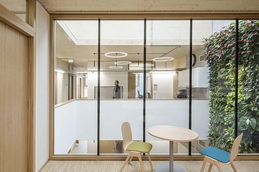BOKU Wien Ilse Wallentin Haus Tische und Stühle von Trewit