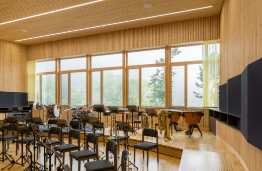 Bestuhlung für Musiker von Trewit im Musikverein Puchenau