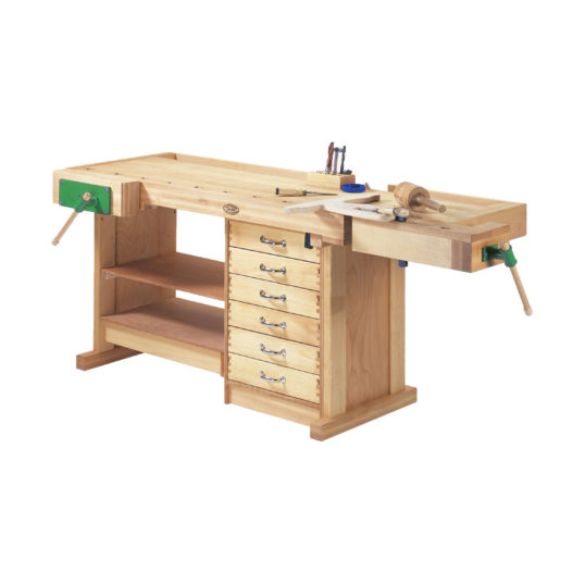 Hobelbank mit 6 Schubladen