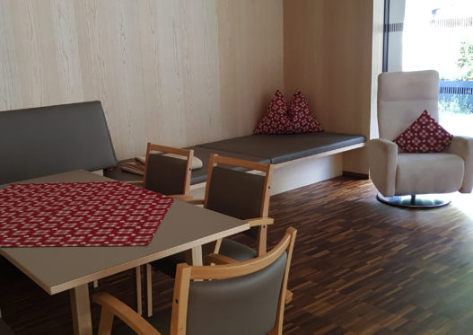 Wohnbereich in Sozialzentrum Sölden mit Trewit Mobiliar
